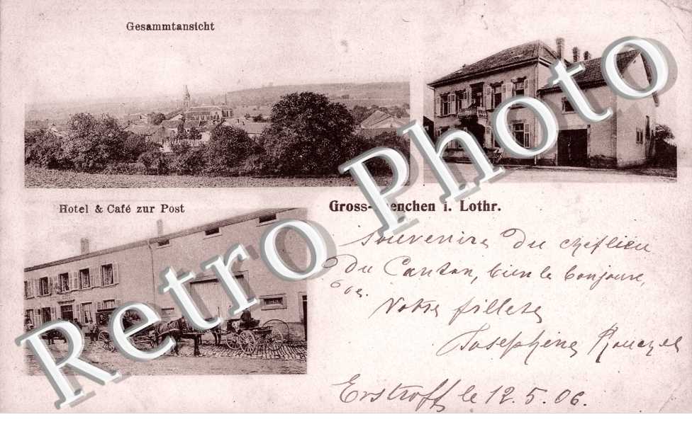 Gesammtansicht, Hotel et Cafe zur Post
