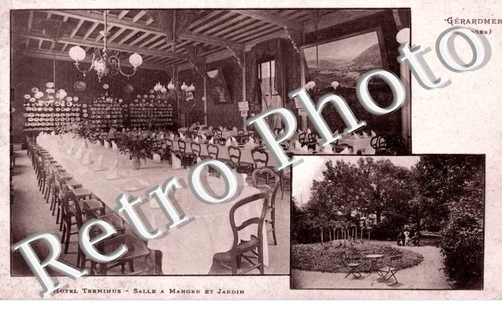 Hotel terminus - salle a manger et Jardin