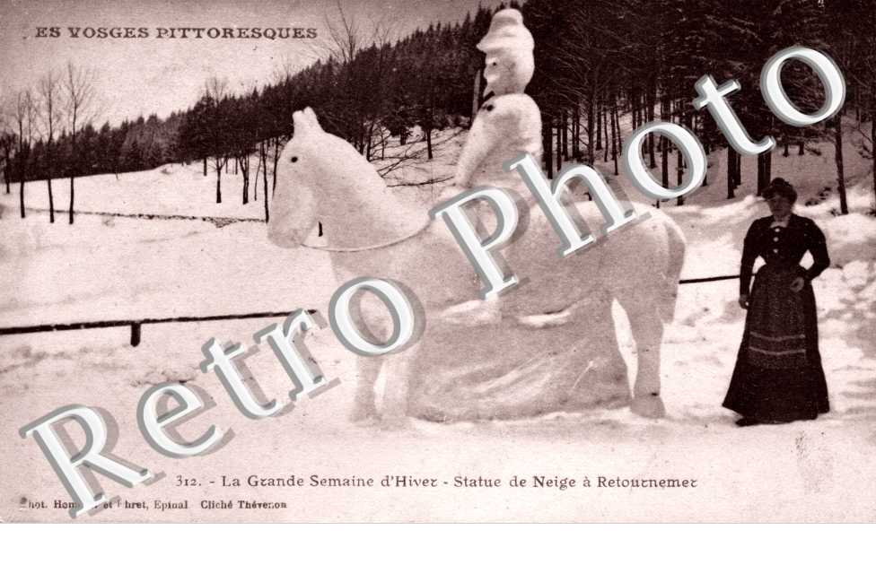 Statue de neige a Retournemer