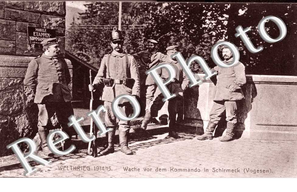 Weltkrieg 1914-15 - Wache vor dem Kommando in Schirmeck