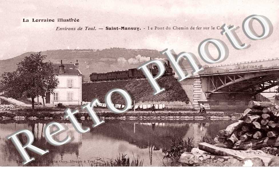 Saint Mansuy, le Pont du Chemin de fer sur le Canal