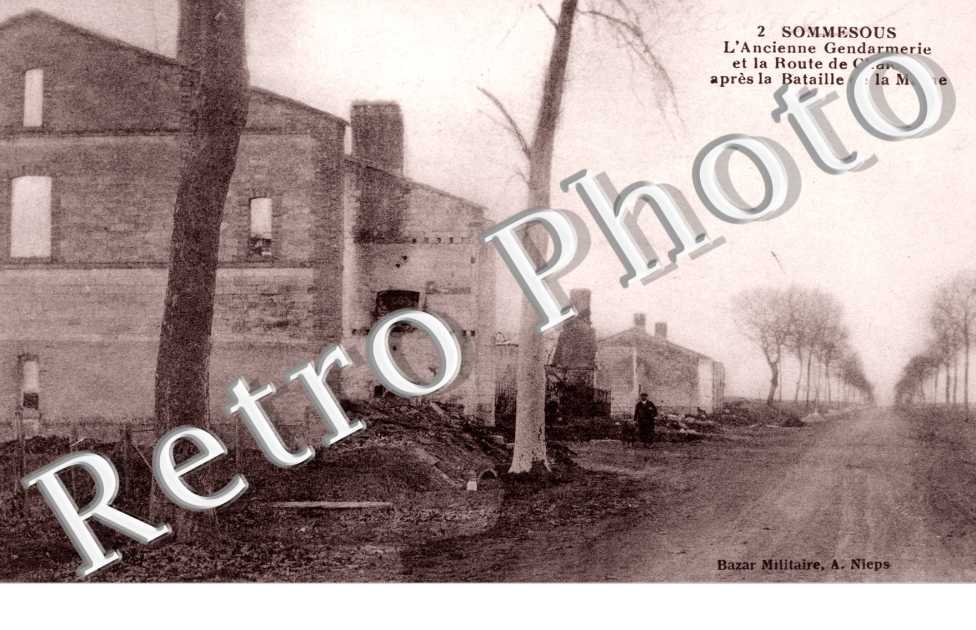 l&#039;ancienne Gendarmerie apres la Bataille