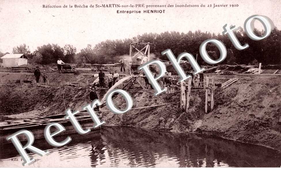 Entreprise Henriot  - Inondation janvier 1910
