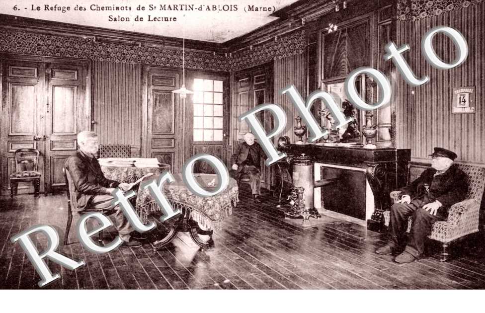 le refuge des cheminots - Salon de lecture