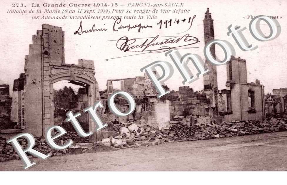 Village bombardé