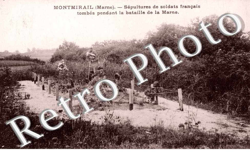 Sepultures de soldats francais