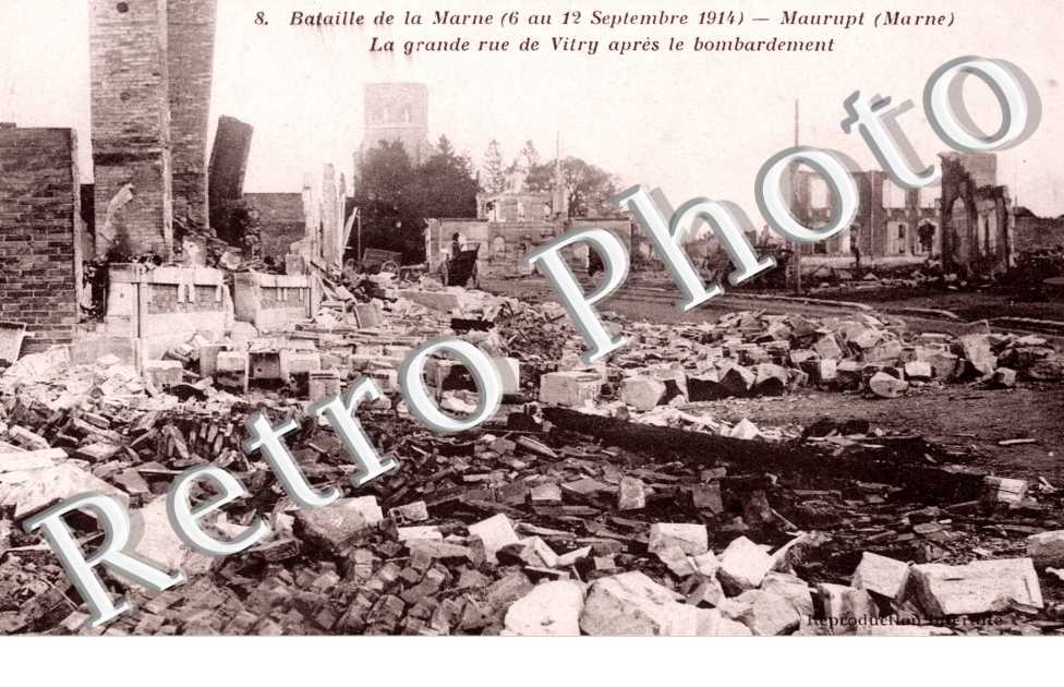 eglise apres bombardment