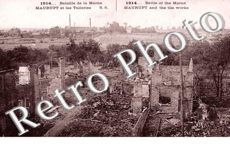 Village apres bombardement