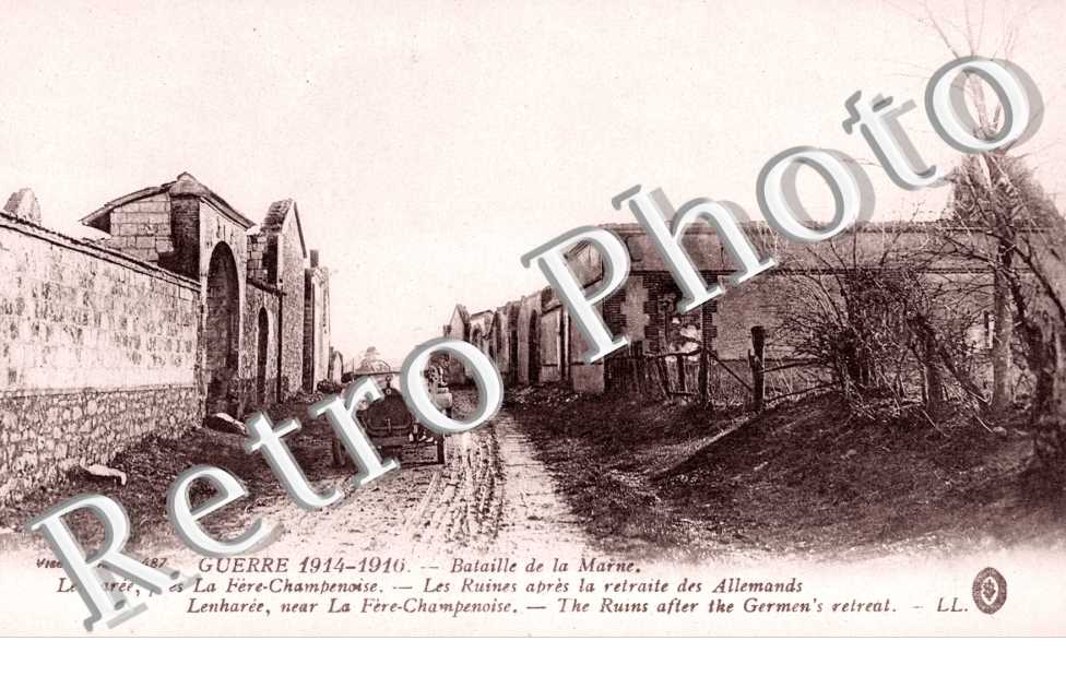 Bataille de la Marne 1914-1918 - Les ruines apres la retraite des allemands
