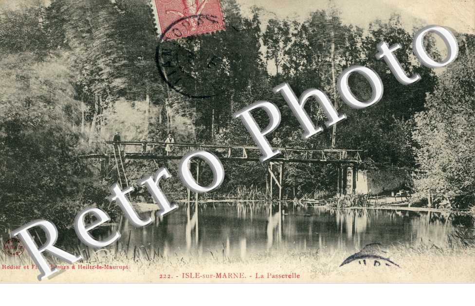 Isle sur Marne, la Passerelle