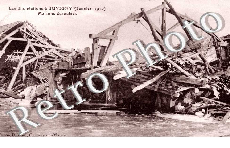 Les innondation a Juvigny, maisons ecroulees