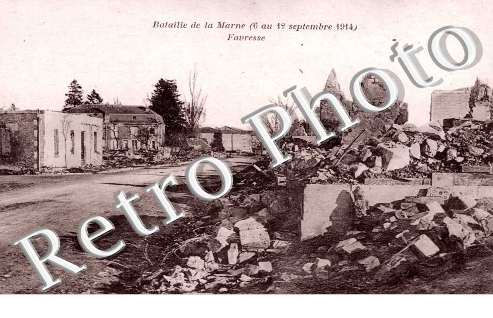 Une rue en ruines