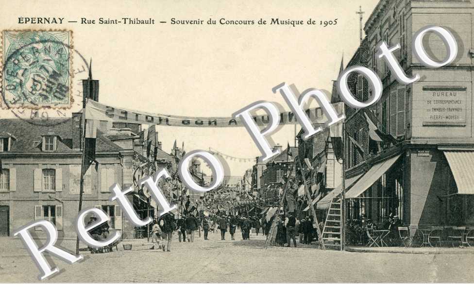 Rue Saint Thibault - Souvenir du Concours de Musique de 1905