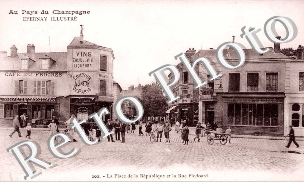 Place de la Republique et Rue Flodoard