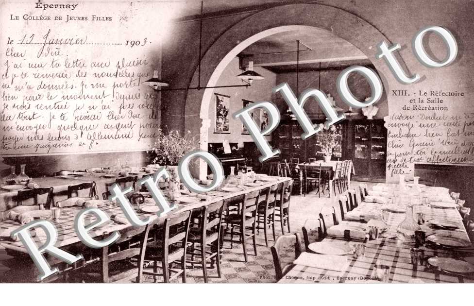 College de jeunes filles, le refectoire