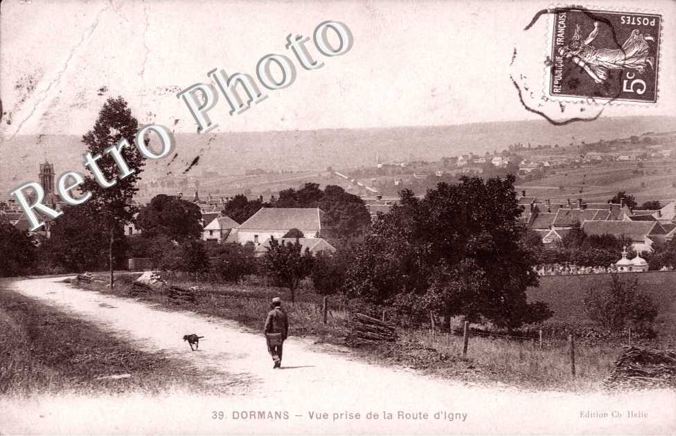 Vue prise de la Route d&#039;Igny