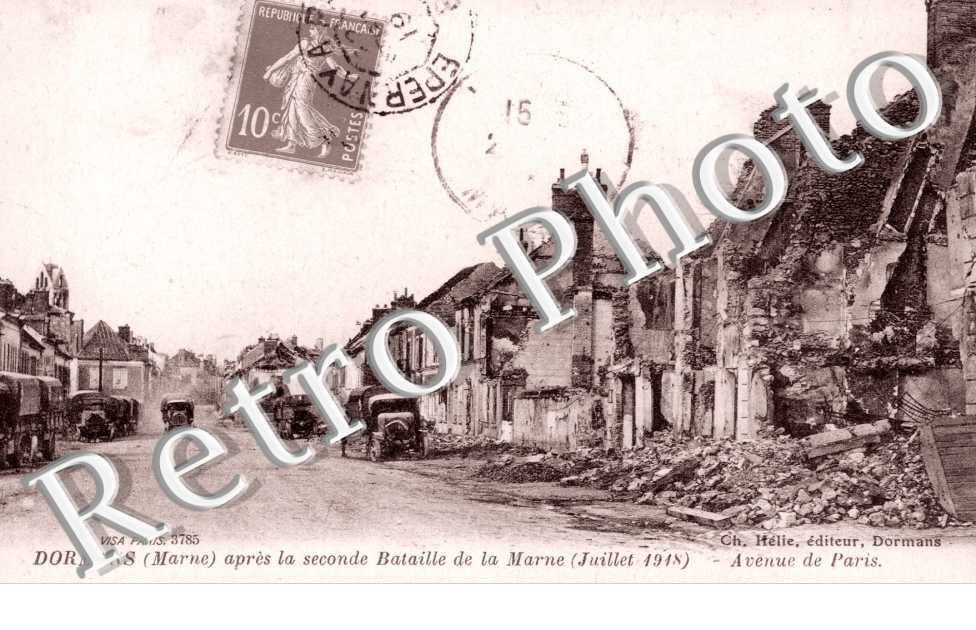 Avenue de Paris en ruines