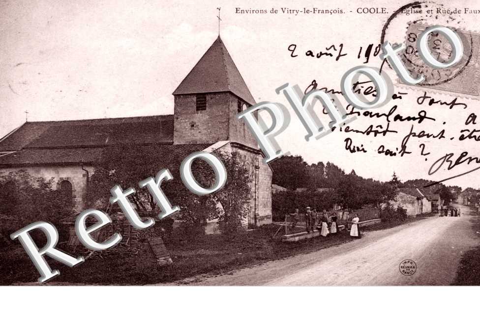 Eglise et Rue de Faux