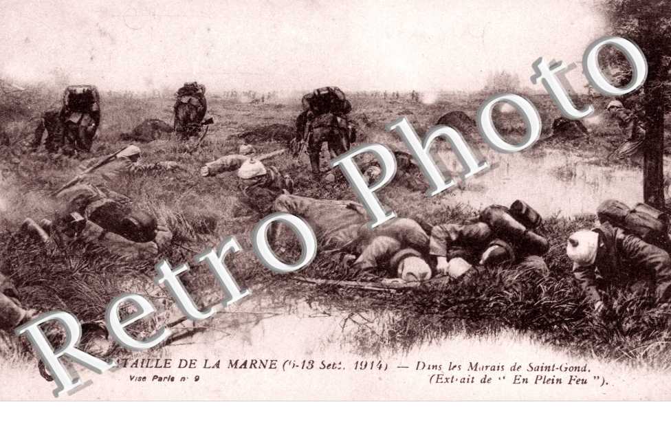Bataille de la Marne Septembre 1914, dans les Marais de Saint-Gond