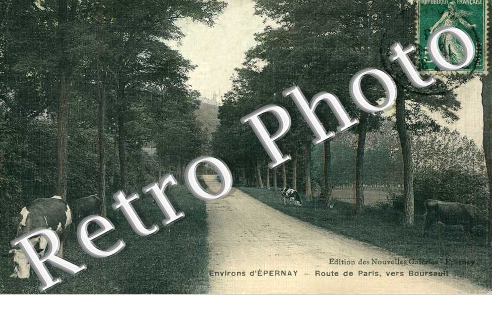Route de Paris, vers Boursault