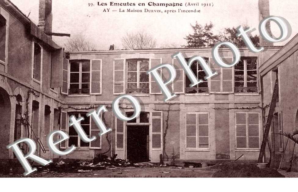 Emeutes de 1911, La Maison Durvin apres l'incendie