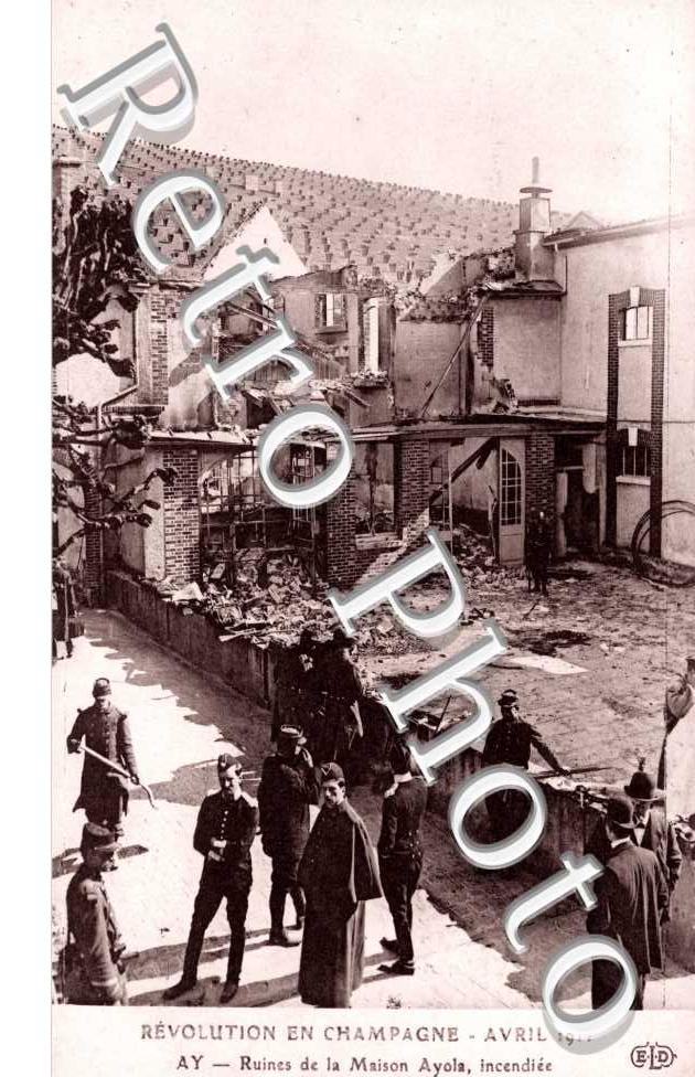 Revolution Avril 1911, Ruines de la Maison Ayola