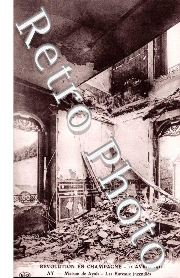 12 avril 1911, Maison de Ayala, les bureaux incendies