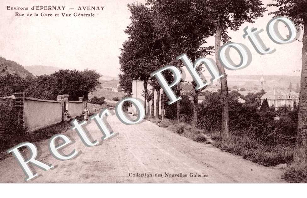 rue de la Gare et vue generale