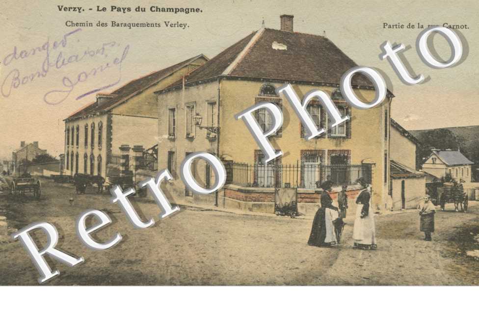 Partie de la rue Carnot - Chemin des Baraquements Verley