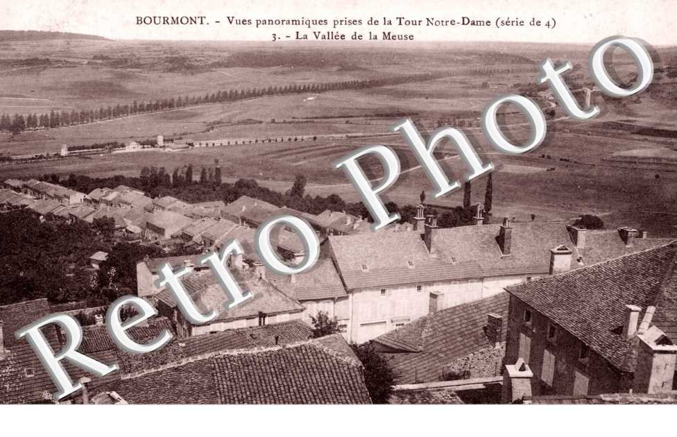 vues panoramiques prises de la tour Notre-Dame, la vallee de la Meuse