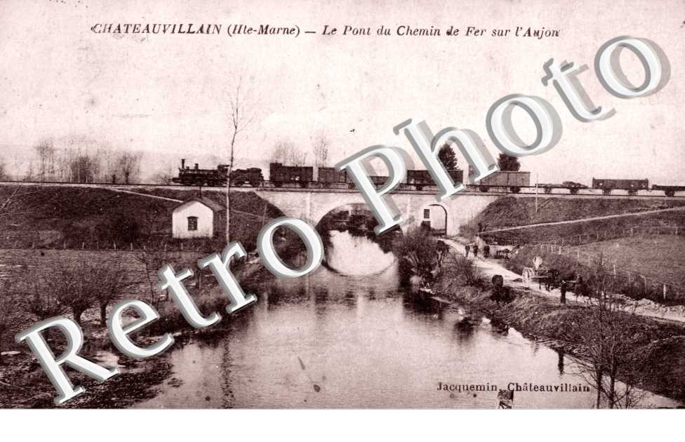 Le Pont du Chemin de Fer sur l&#039;Aujon