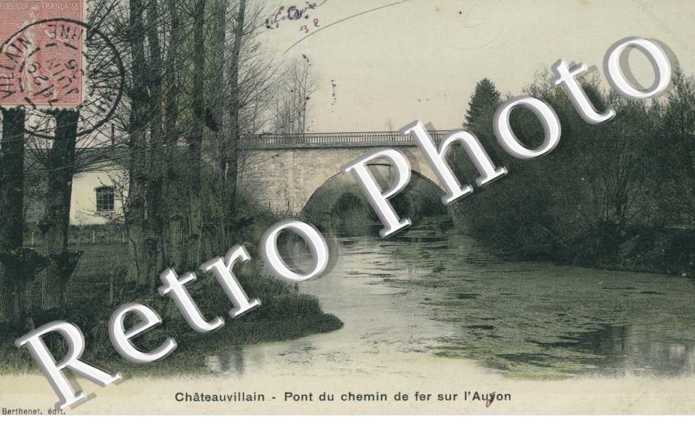 pont du chemin de fer sur l'auyon (couleur)