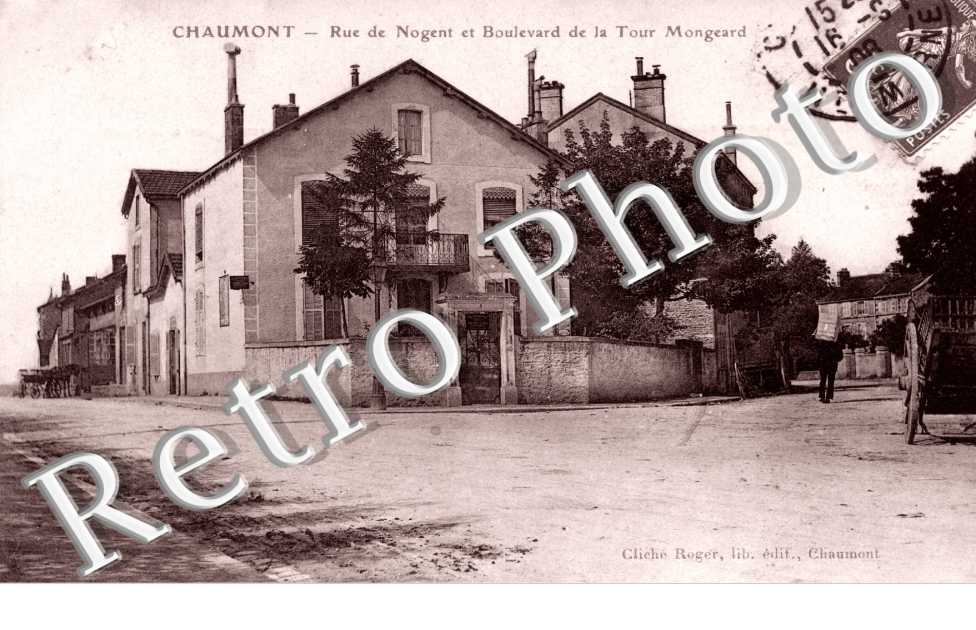 Rue de Nogent et boulevard de la Tour Mongeard