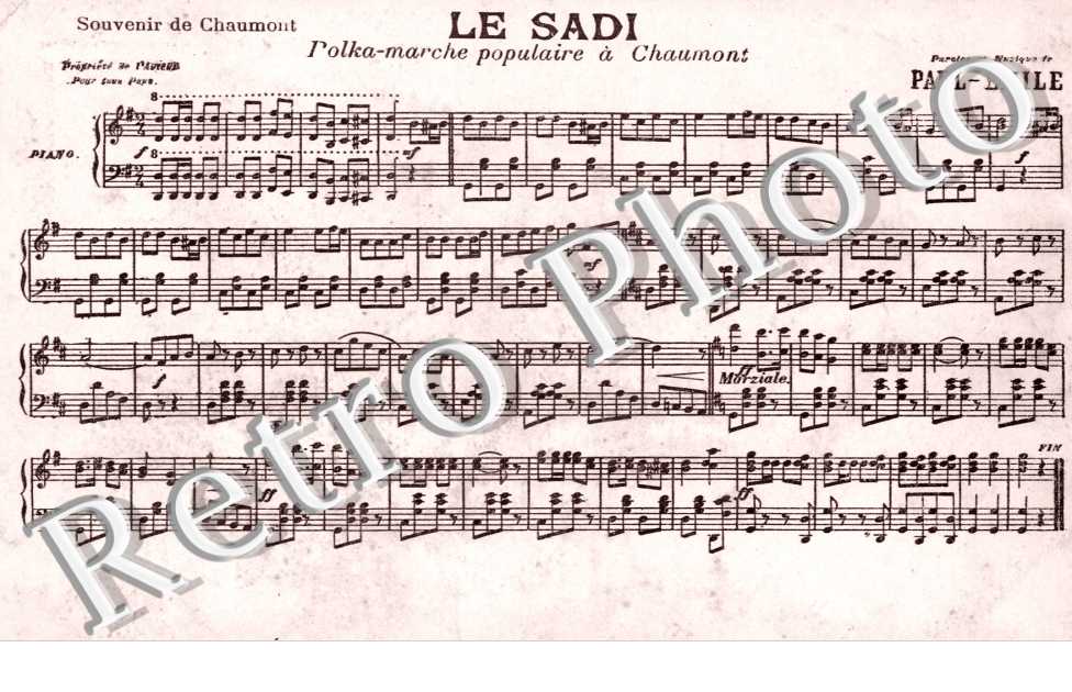 le sadi, polka marche populaire