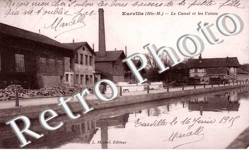 le canal et les usines