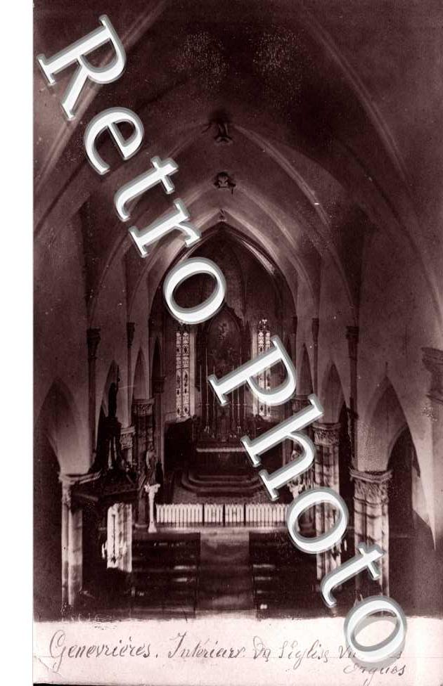 interieur de l&#039; eglise, vue des orgues