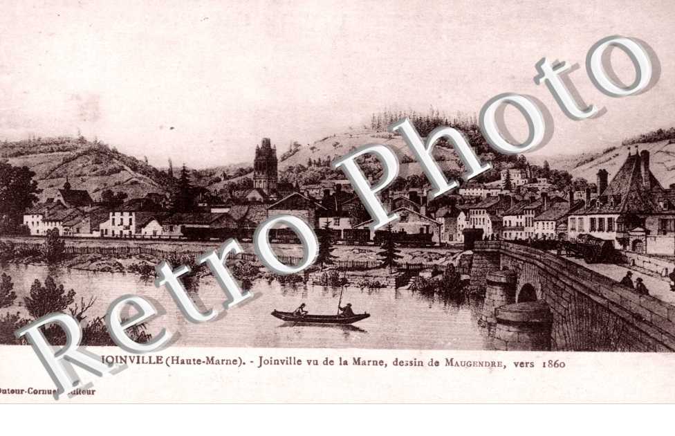 vue de la Marne, dessin de Maugendre vers 1860
