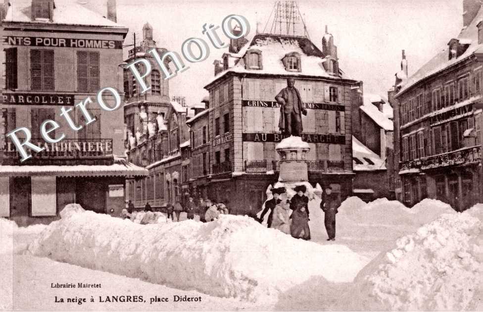 place Diderot sous la neige