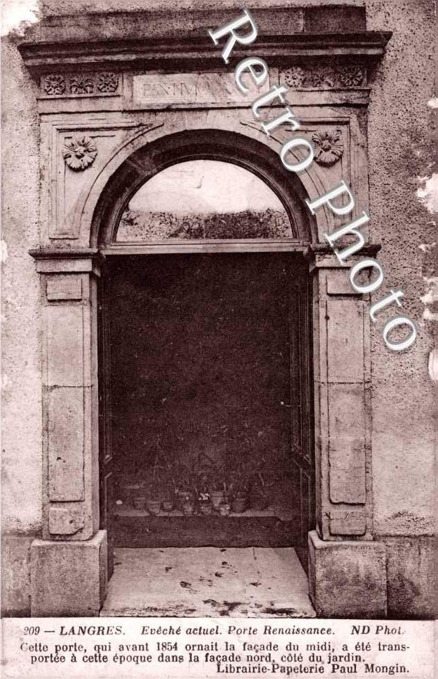 Eveche actuel - Porte Renaissance