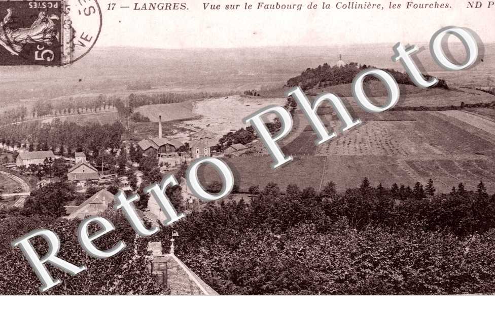 Vue sur le Faubourg de la Colliniere, les Fourches