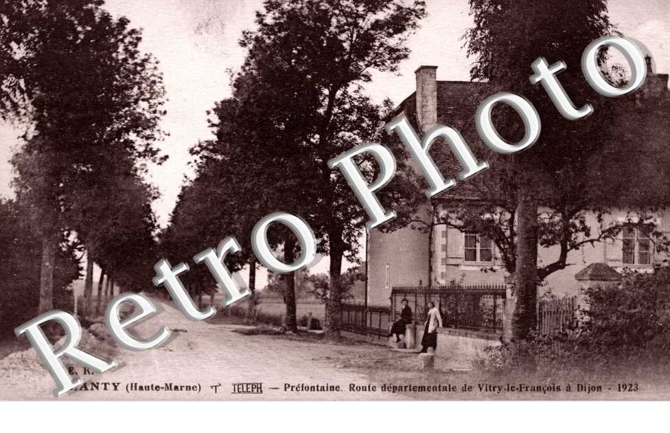 Prefontaine, route departementale de Vitry-le-Francois a Dijon