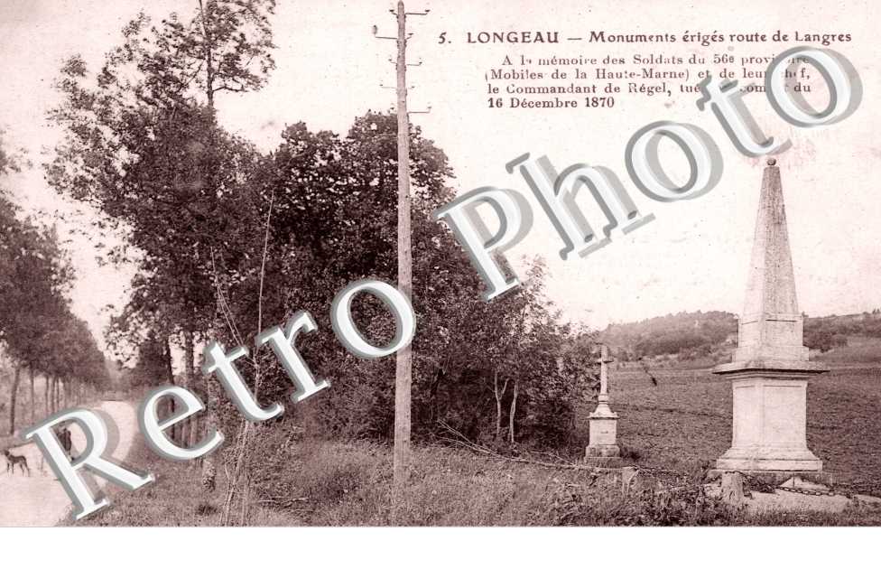Monuments eriges route de Langres