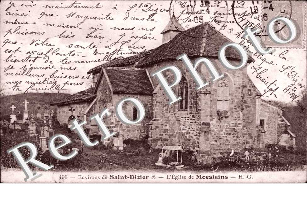 environs de Saint Dizier, l&#039; eglise de MoÃ«slains