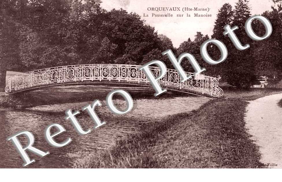 La passerelle sur la Manoise
