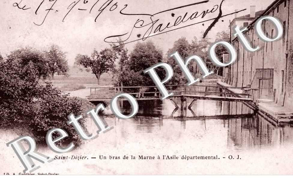 Un bras de la Marne a l'Asile departemental