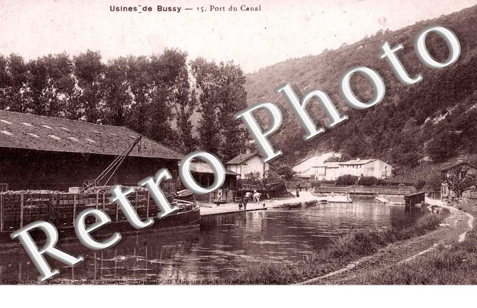 Port du canal - usine de Bussy