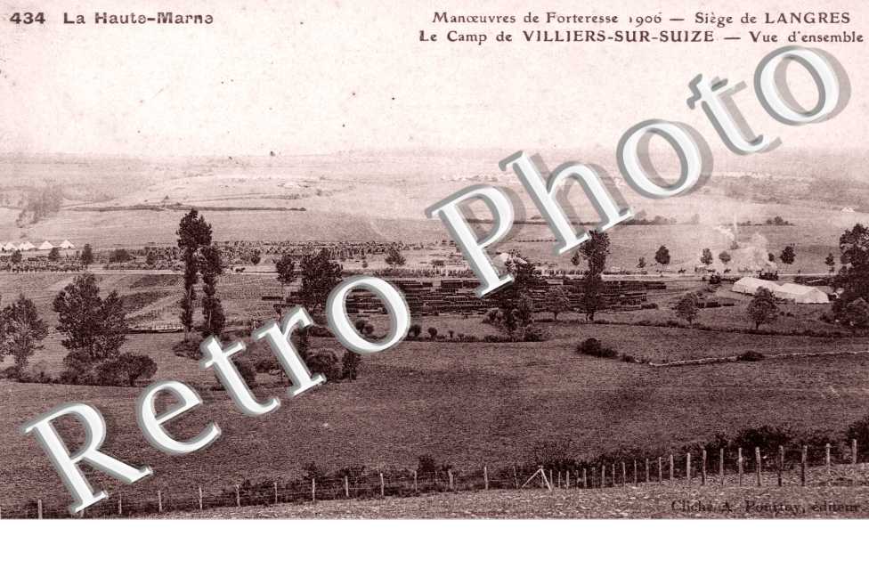 le camp - siege de Langres - vue d&#039;ensemble - Manoeuvres 1906