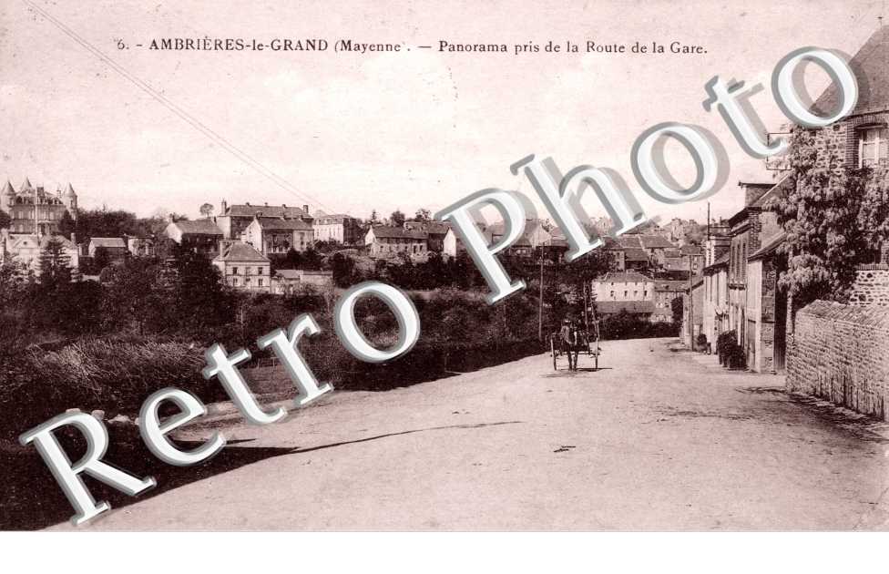 panorama pris de la route de la gare