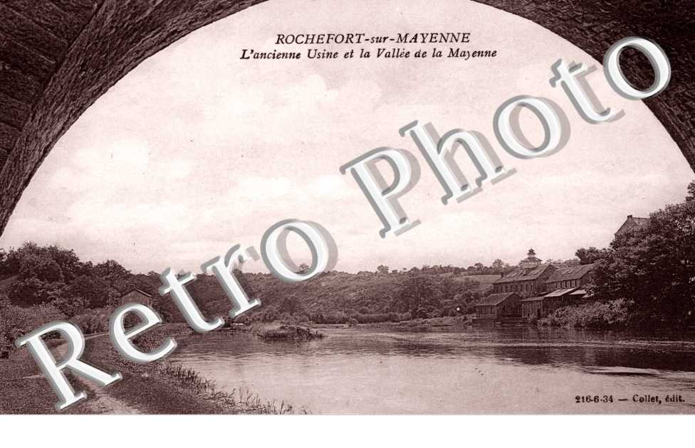 l&#039;ancienne usine et la vallee de la Mayenne