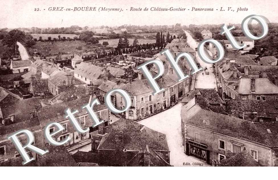 Route de Château Gontier, Vue generale